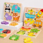 Montessori Layered Wooden Puzzle