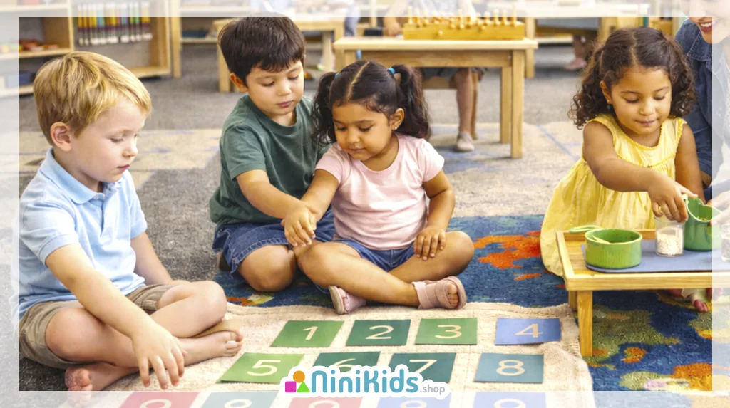 Montessori math and counting toys