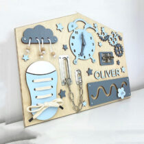 Montessori Wooden Wall Busy Board for Toddlers