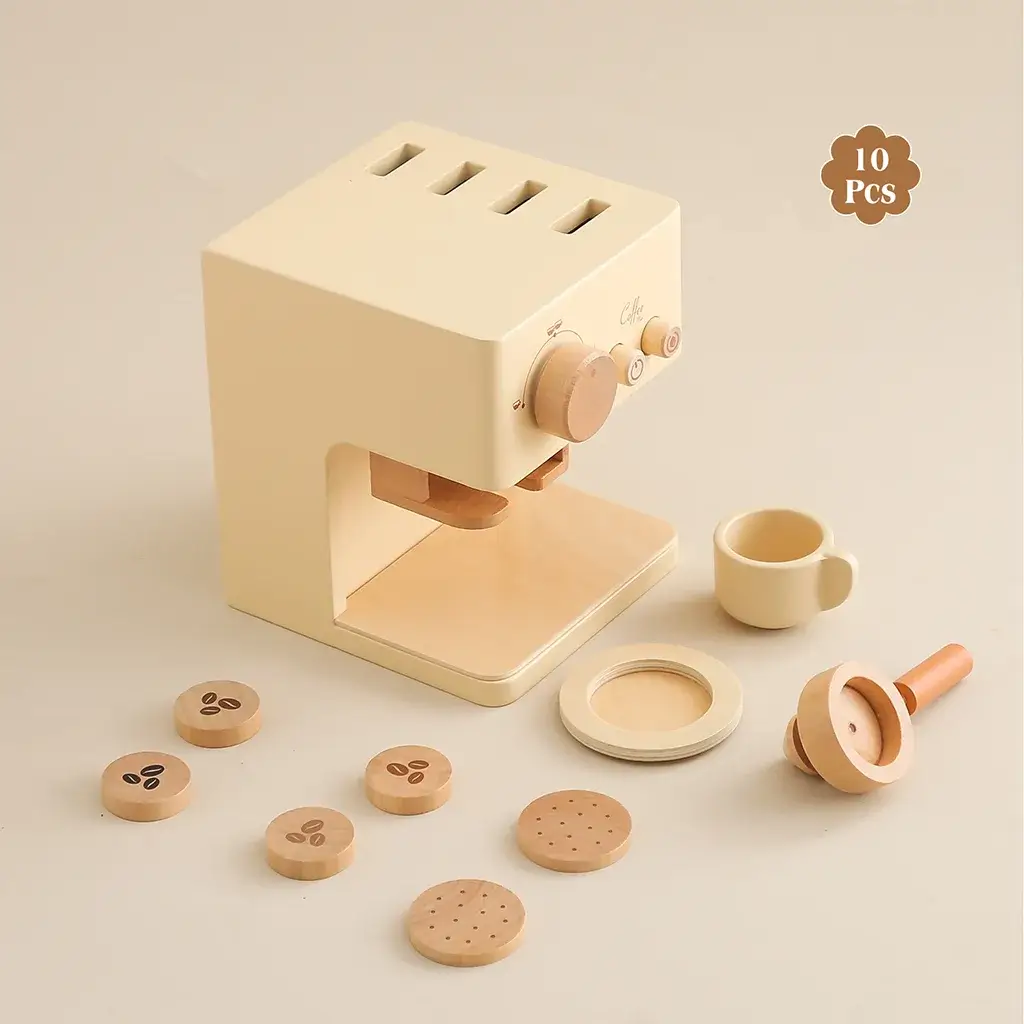 Wooden Coffee Maker Set 10pcs