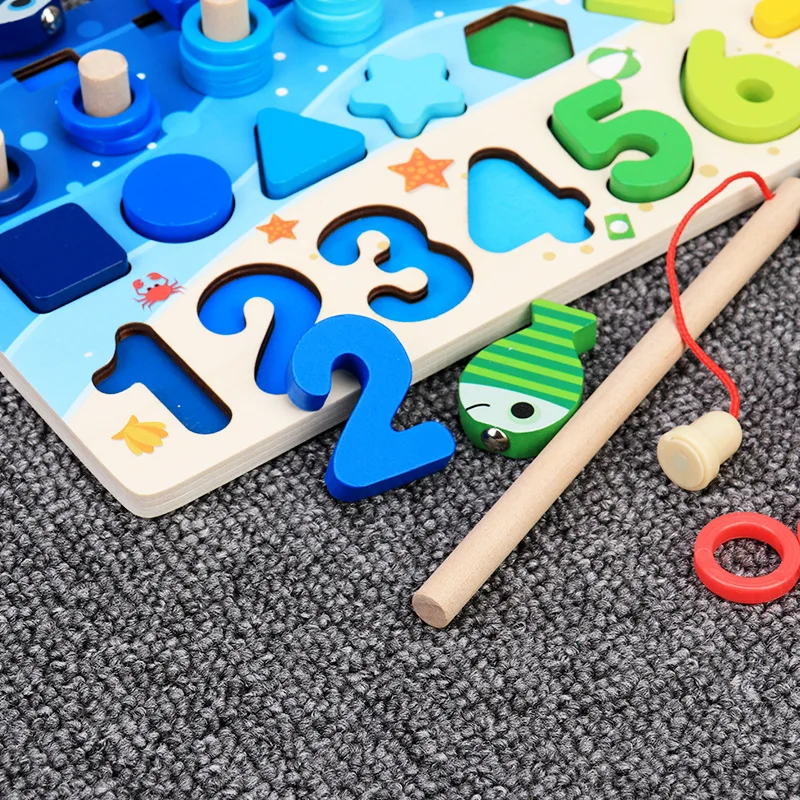 Montessori Smart Board magnetic fishing activity